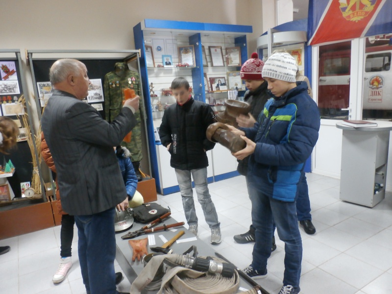 Воспитанники РЦ «Маячок» посетили Саракташский районный музей пожарного дела